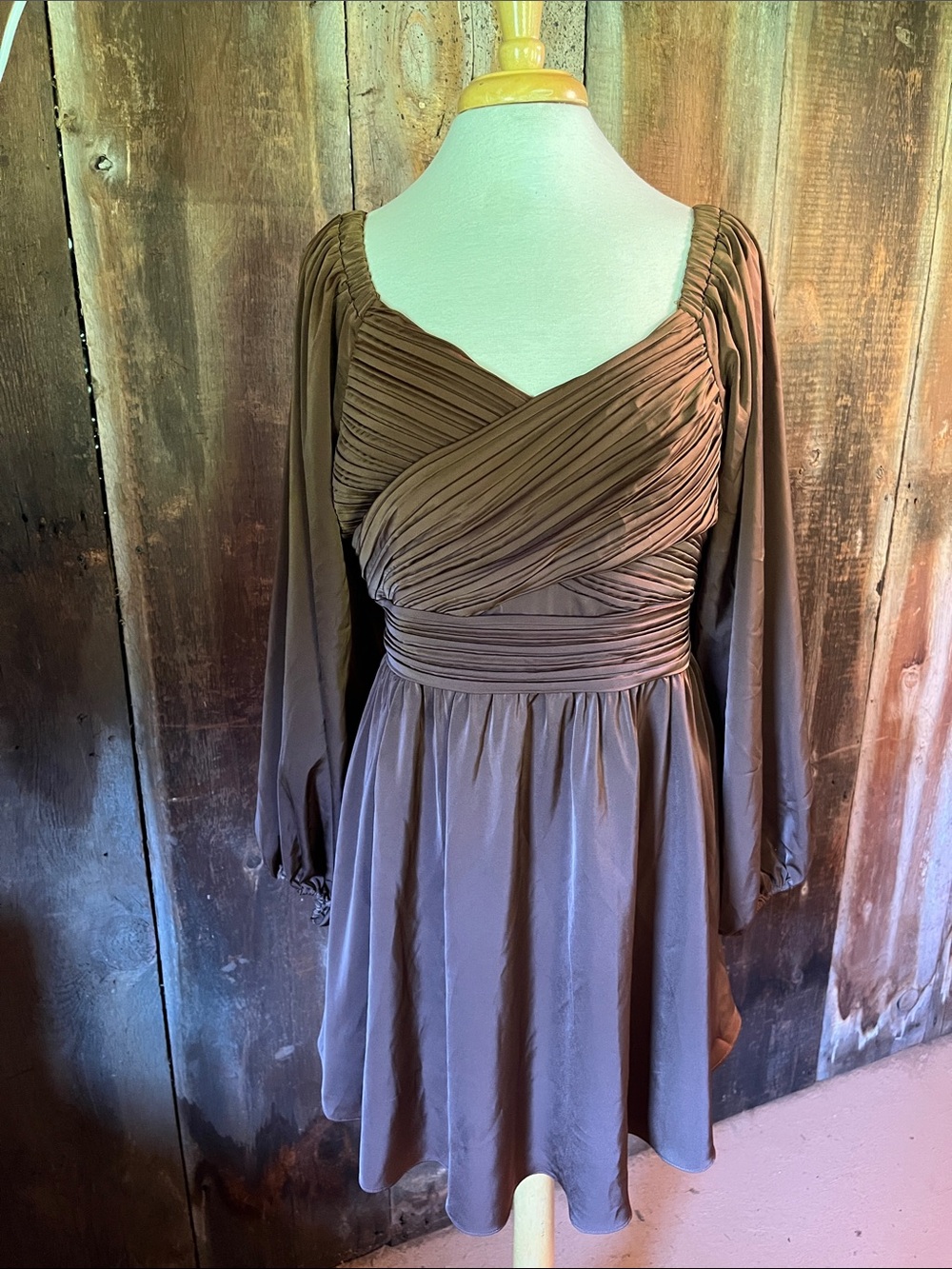 Twosisters the Label NWT Satin Crossover Mini Dress Plus Size 16 Prom Homecoming